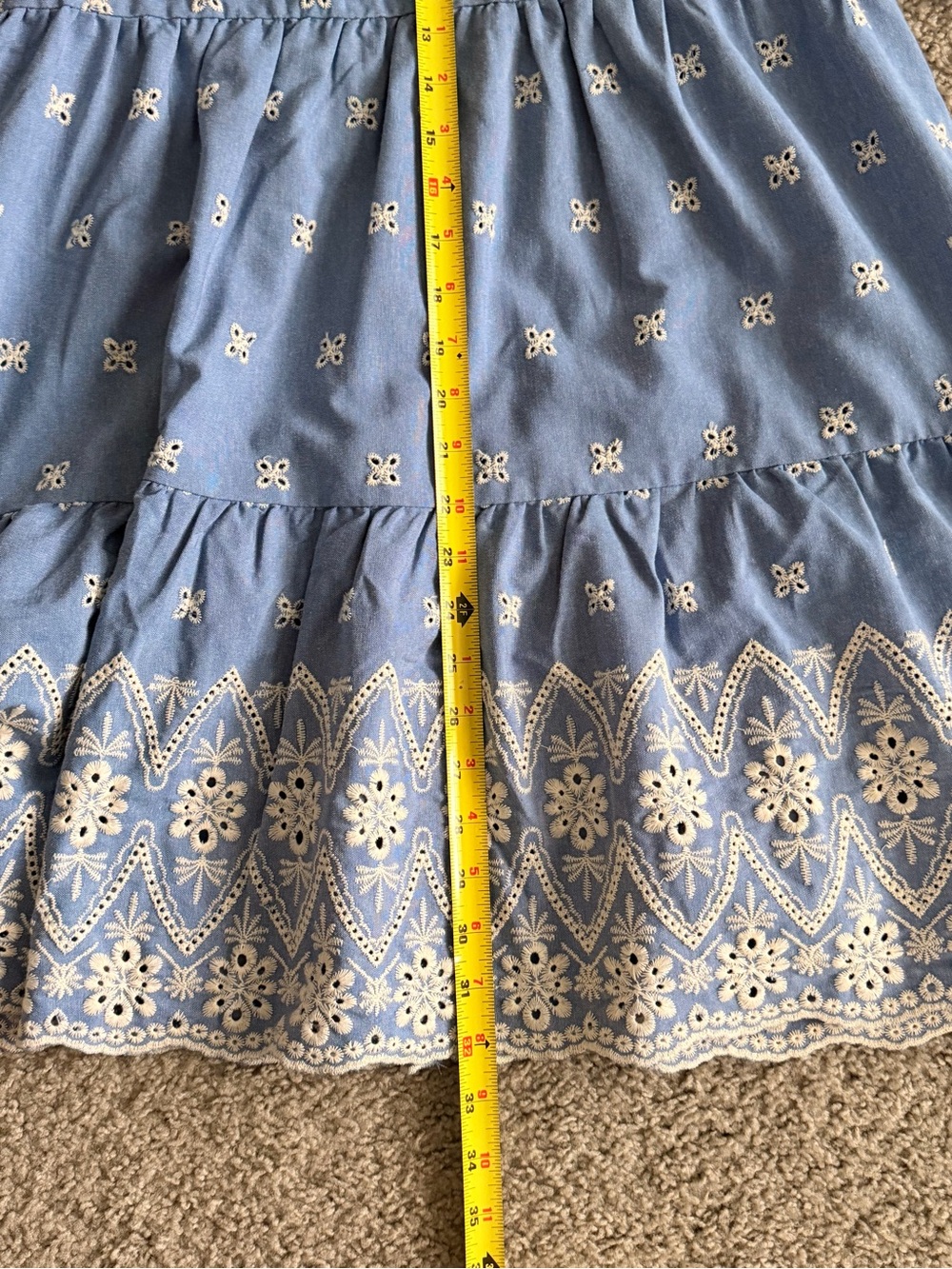 NWOT TUCKERNUCK Chambray Embroidered Crawford Dress - Picture 9 of 13